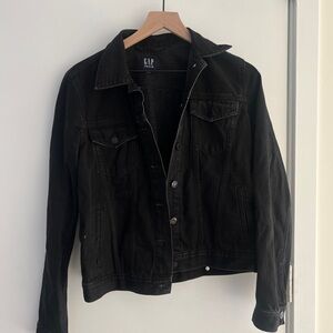 GAP Icon Black Denim Jacket